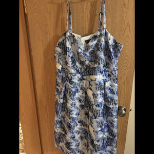 2x Blue and White Lace Dress